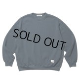 COOTIE PRODUCTIONS/Suvin Waffle L/S Crew（Smoke Navy）［ワッフルクルーネック-23春夏］