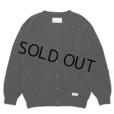 WACKO MARIA/MOHAIR KNIT CARDIGAN（BLACK）［モヘアカーディガン-23春夏］