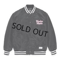 WACKO MARIA/NYLON VARSITY JACKET（BLACK）［ナイロンヴァーシティJKT-23春夏］
