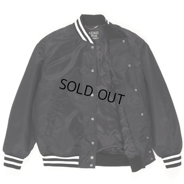 画像3: WACKO MARIA/NYLON VARSITY JACKET（BLACK）［ナイロンヴァーシティJKT-23春夏］