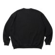 画像2: COOTIE PRODUCTIONS/Suvin Waffle L/S Crew（Black）［ワッフルクルーネック-23春夏］ (2)