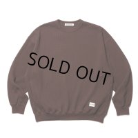 COOTIE PRODUCTIONS/Suvin Waffle L/S Crew（Brown）［ワッフルクルーネック-23春夏］