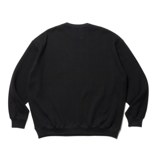 他の写真2: COOTIE PRODUCTIONS/Suvin Waffle L/S Crew（Black）［ワッフルクルーネック-23春夏］