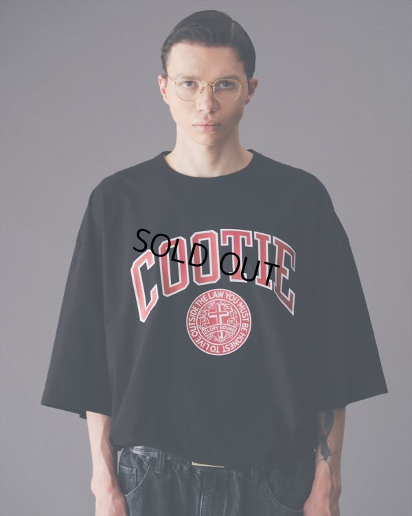 画像2: COOTIE PRODUCTIONS/Print Oversized Tee（COLLEGE）（Black）［オーバーサイズT-23春夏］