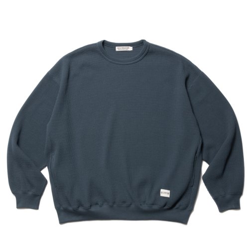 他の写真1: COOTIE PRODUCTIONS/Suvin Waffle L/S Crew（Smoke Navy）［ワッフルクルーネック-23春夏］