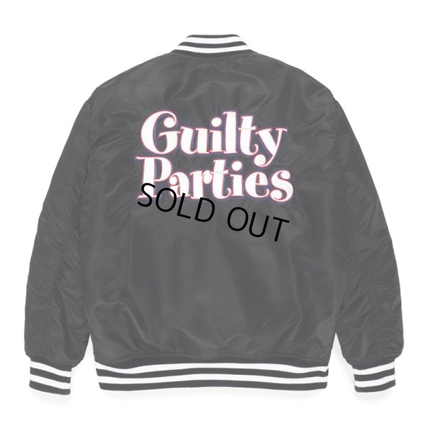 画像1: WACKO MARIA/NYLON VARSITY JACKET（BLACK）［ナイロンヴァーシティJKT-23春夏］