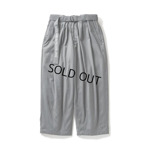 画像1: TIGHTBOOTH/BAGGY SLACKS（Gray）［バギースラックス-23春夏］