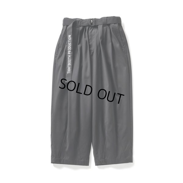 画像1: TIGHTBOOTH/BAGGY SLACKS（Black）［バギースラックス-23春夏］