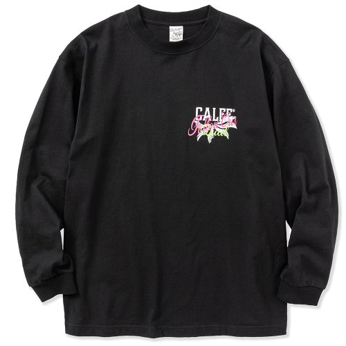 他の写真1: CALEE/Drop shoulder CALEE FOL logo L/S t-shirt（Black） 【50%OFF】［ドロップショルダー長袖T-23春夏］