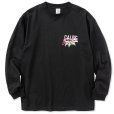 画像1: CALEE/Drop shoulder CALEE FOL logo L/S t-shirt（Black） 【50%OFF】［ドロップショルダー長袖T-23春夏］ (1)