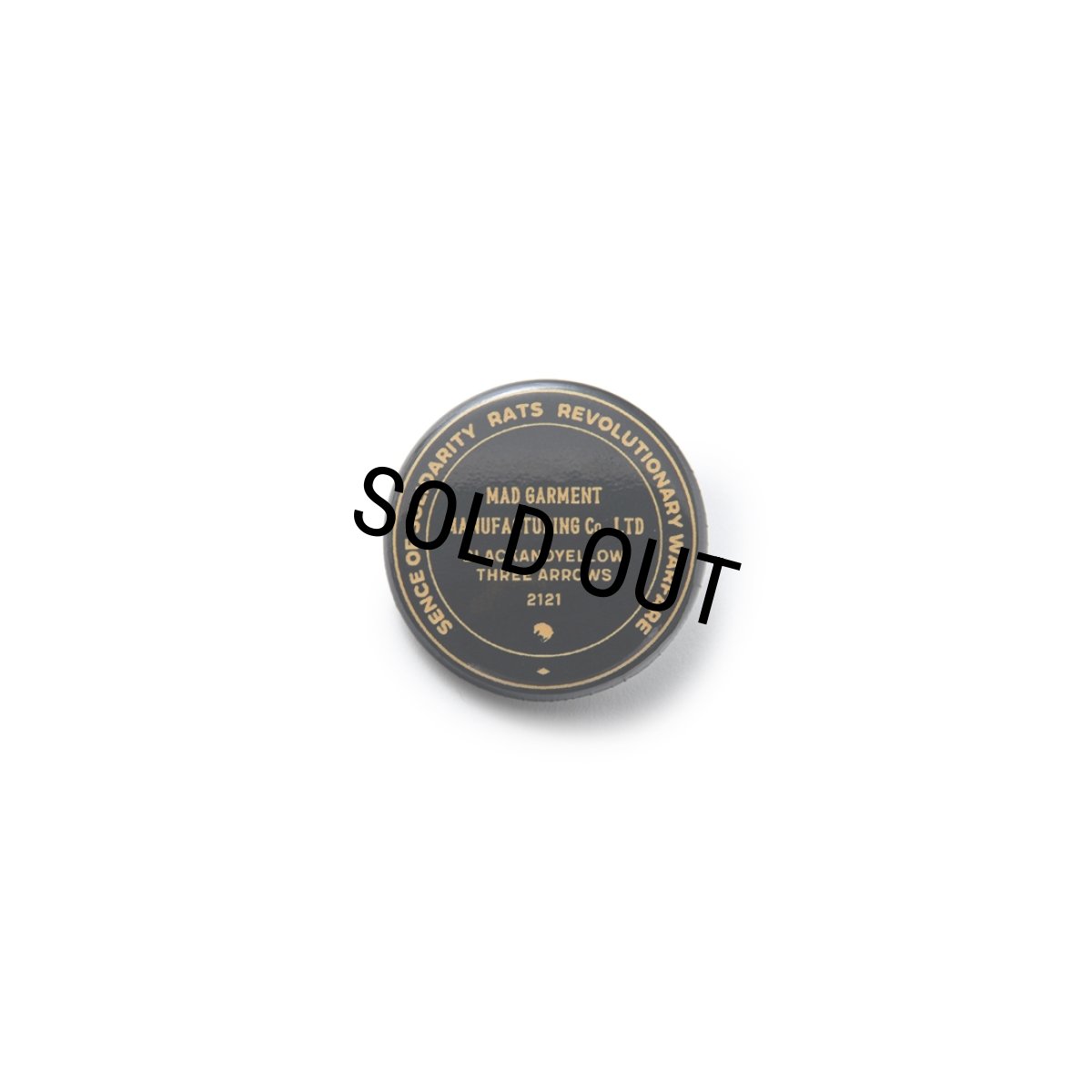 画像1: RATS/BUTTON BADGES（BLACK）［缶バッジ-23春夏］ (1)
