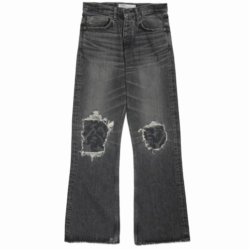 他の写真1: DAIRIKU/Damage Flare Denim Pants（Black） 【30%OFF】［ダメージ"フレア"デニムパンツ-23春夏］