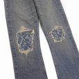 画像5: DAIRIKU/Damage Flare Denim Pants（Indigo） 【30%OFF】［ダメージ"フレア"デニムパンツ-23春夏］