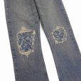 画像5: DAIRIKU/Damage Flare Denim Pants（Indigo） 【30%OFF】［ダメージ"フレア"デニムパンツ-23春夏］