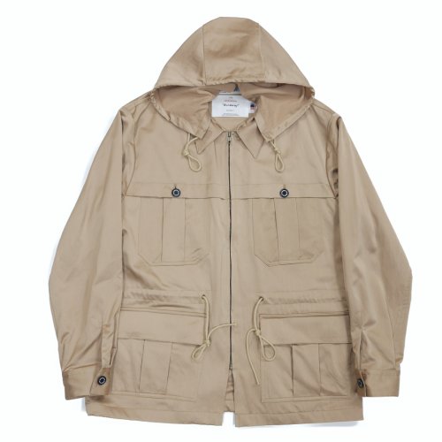 他の写真1: DAIRIKU/"Benjamin" Satin Hoodie Jacket（Beige） 【40%OFF】［サテンフーディーJKT-23春夏］