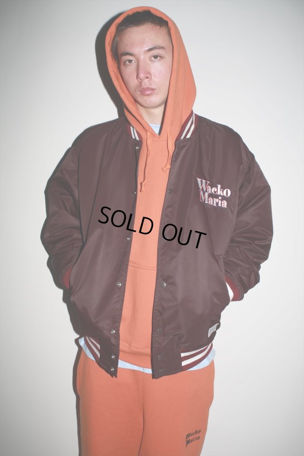 画像4: WACKO MARIA/NYLON VARSITY JACKET（BLACK）［ナイロンヴァーシティJKT-23春夏］