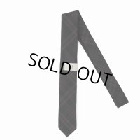 DAIRIKU/Wool Check Tie with Money Clip（Red&Brown） 【30%OFF】［ウールチェックタイwithマネークリップ-23春夏］