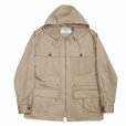 画像1: DAIRIKU/"Benjamin" Satin Hoodie Jacket（Beige） 【40%OFF】［サテンフーディーJKT-23春夏］ (1)