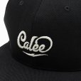 画像3: CALEE/CALEE Logo embroidery cap（Black/White）［キャップ-22秋冬］ (3)