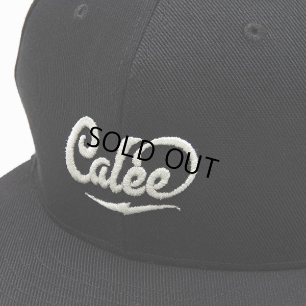 画像3: CALEE/CALEE Logo embroidery cap（Black/White）［キャップ-22秋冬］