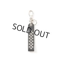 CALEE/Studs & Embossing assort leather key ring -Type E-（Black/E）［レザーキーリング-23春夏］