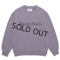 WACKO MARIA/MIDDLE WEIGHT SWEAT SHIRT（PURPLE）［クルーネックスウェット-23春夏］