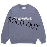 WACKO MARIA/MIDDLE WEIGHT SWEAT SHIRT（NAVY）［クルーネックスウェット-23春夏］