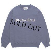 WACKO MARIA/MIDDLE WEIGHT SWEAT SHIRT（NAVY）［クルーネックスウェット-23春夏］