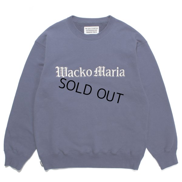 画像1: WACKO MARIA/MIDDLE WEIGHT SWEAT SHIRT（NAVY）［クルーネックスウェット-23春夏］