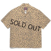 WACKO MARIA/GRAMICCI / LEOPARD OPEN COLLAR SHIRT（BEIGE）［レオパードオープンカラーシャツ-23春夏］