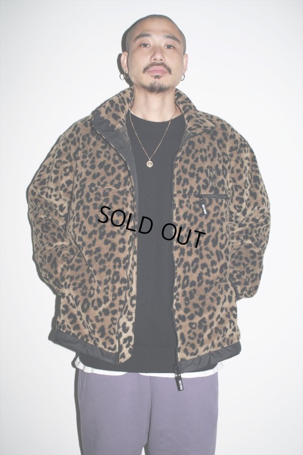 画像3: WACKO MARIA/LEOPARD LIGHT BOA FLEECE JACKET（BEIGE）［レオパードライトボアフリースJKT-23春夏］