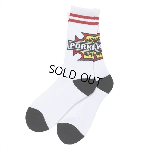 画像1: PORKCHOP/PORK SOX P-22 type-C（WHITE）［ソックス-23春夏］