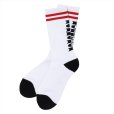 画像1: PORKCHOP/PORK SOX P-22 type-D（WHITE）［ソックス-23春夏］ (1)