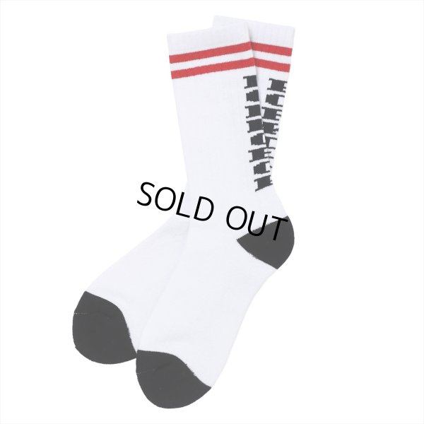 画像1: PORKCHOP/PORK SOX P-22 type-D（WHITE）［ソックス-23春夏］