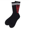 画像1: PORKCHOP/PORK SOX P-22 type-D（BLACK）［ソックス-23春夏］ (1)