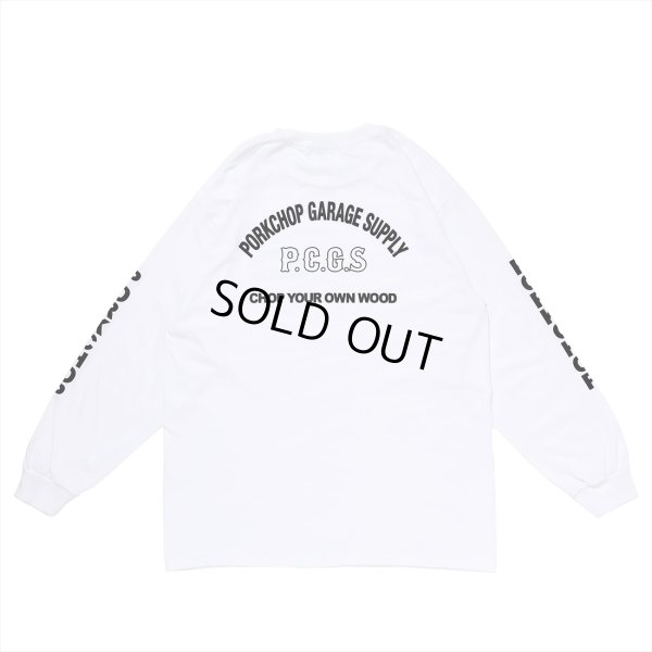 画像1: PORKCHOP/ARCH LOGO L/S TEE（WHITE）［プリント長袖T-23春夏］