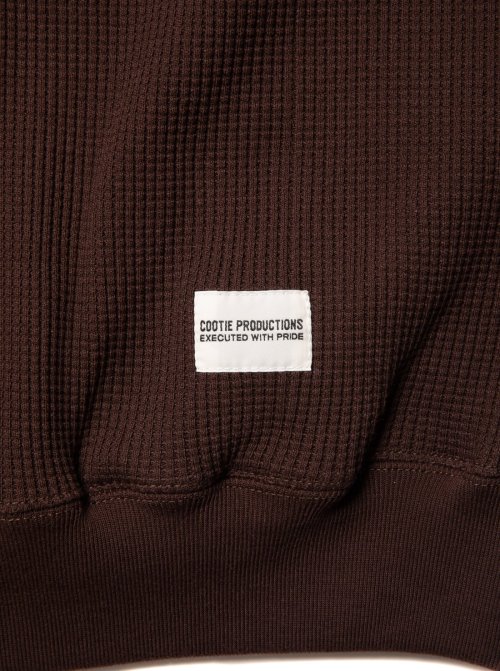 他の写真2: COOTIE PRODUCTIONS/Suvin Waffle S/S Crew（Brown）［ワッフルクルーネック-23春夏］