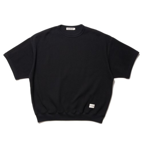 他の写真1: COOTIE PRODUCTIONS/Suvin Waffle S/S Crew（Black）［ワッフルクルーネック-23春夏］