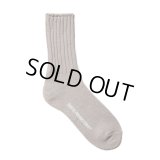 COOTIE PRODUCTIONS/Raza Low Gauge Socks（Gray）［ローゲージソックス-23春夏］