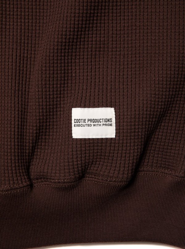 画像2: COOTIE PRODUCTIONS/Suvin Waffle S/S Crew（Brown）［ワッフルクルーネック-23春夏］