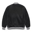 画像2: WACKO MARIA/NYLON VARSITY JACKET（BLACK）［ナイロンヴァーシティJKT-23春夏］ (2)