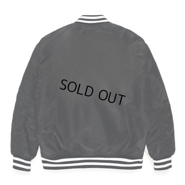 画像2: WACKO MARIA/NYLON VARSITY JACKET（BLACK）［ナイロンヴァーシティJKT-23春夏］