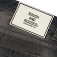 画像4: ROUGH AND RUGGED/FOUL BANKS（FOUL BLACK）［ユーズド&ダメージ加工バギーデニムパンツ-23春夏］