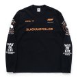 画像1: RATS/TWO WHEEL LS TEE（BLACK/ORANGE）［プリント長袖T-23春夏］ (1)