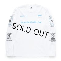RATS/TWO WHEEL LS TEE（WHITE/L.BLUE）［プリント長袖T-23春夏］