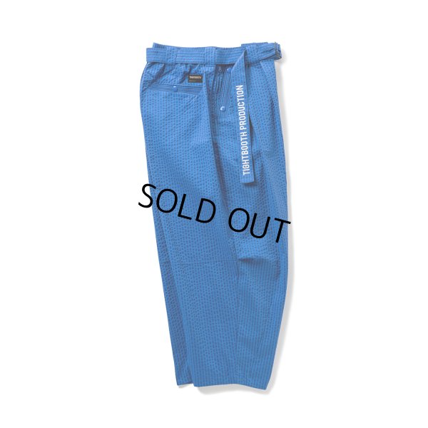 画像2: TIGHTBOOTH/STRIPE SEERSUCKER BALLOON PANTS（Blue）［ストライプシアサッカーバルーンパンツ-23春夏］