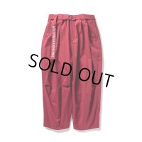 TIGHTBOOTH/STRIPE SEERSUCKER BALLOON PANTS（Red） 【30%OFF】［ストライプシアサッカーバルーンパンツ-23春夏］