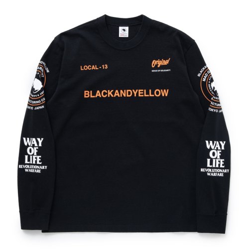 他の写真1: RATS/TWO WHEEL LS TEE（BLACK/ORANGE）［プリント長袖T-23春夏］