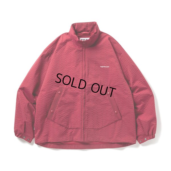 画像1: 【50%OFF】TIGHTBOOTH/STRIPE SEERSUCKER JACKET（Red）［ストライプシアサッカーJKT-23春夏］