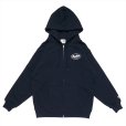 画像2: PORKCHOP/BAD TOYS ZIP UP HOODIE（NAVY）［ジップアップフーディー-23春夏］ (2)